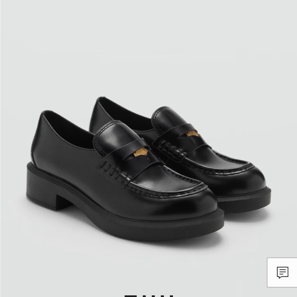 Mango penny loafers size 8